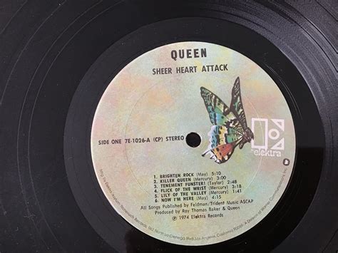 Queen Sheer Heart Attack Lp Vinyl Record Album Elektra 7e 1026 Etsy