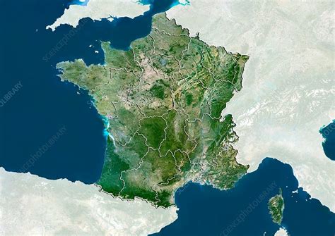 France Satellite Image Stock Image C0140059 Science Photo Library
