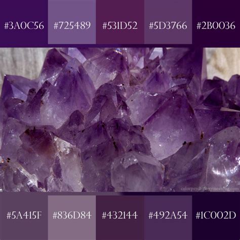 Shades Of Purple And Names With Hex Rgb Color Codes Shades Of Purple