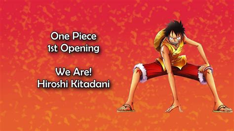 One Piece OP 1 - We Are! Lyrics Chords - Chordify