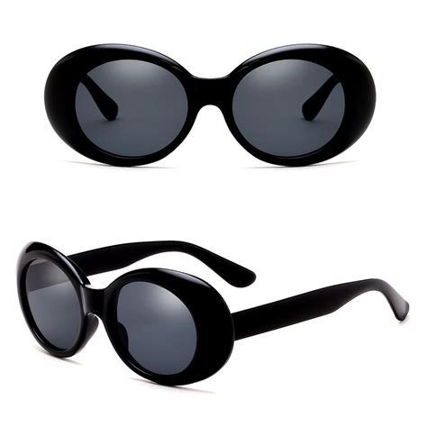 Retro Clout Goggles Unisex Sunglasses Rapper Oval Shades