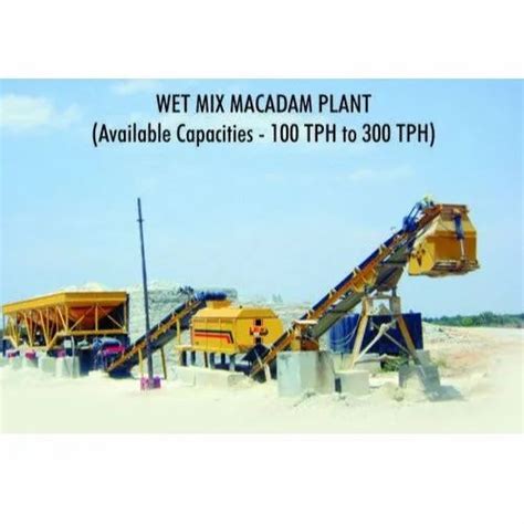 Pugmill Wet Mix Macadam Plant Capacity 100 300 Tph At Rs 1650000 In Durg