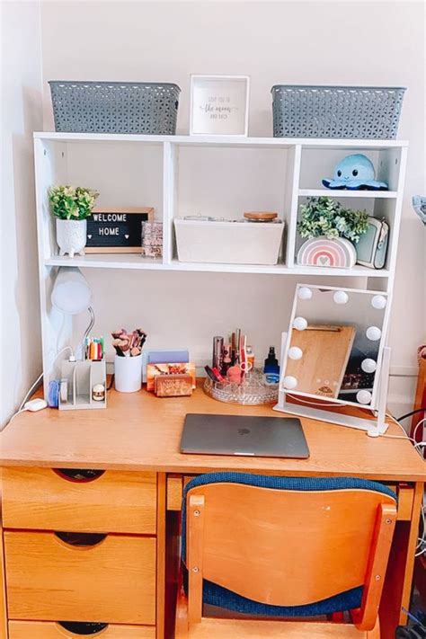 How To Keep Your College Desk Insanely Organized Dorm Room Desk