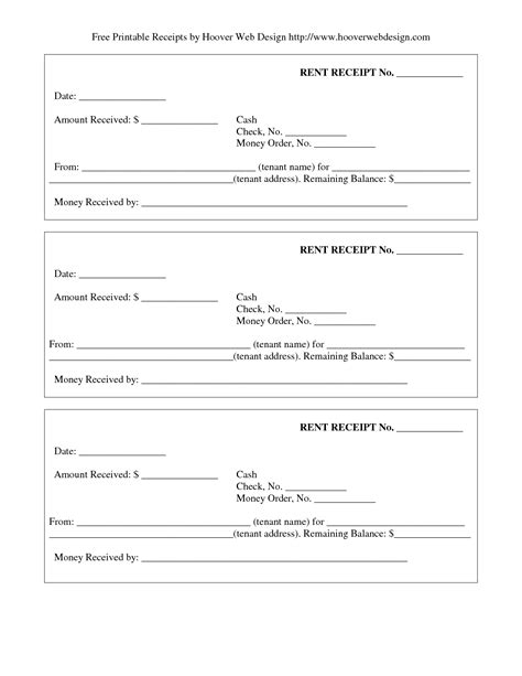 Pdf Printable Receipt Book Template Receipt Template Free Download