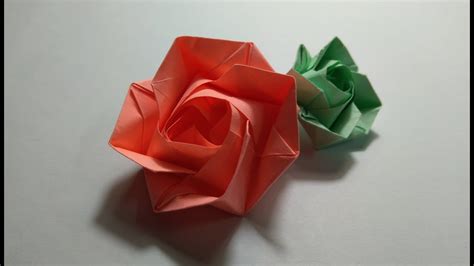 Origami Rose How To Make An Origami Rose Easy Youtube