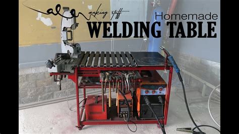 A side platform provides a. Homemade WELDING TABLE (rotary table) - YouTube