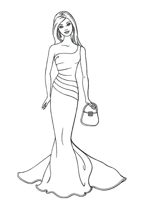 Barbie drawing pages at getdrawings com free for personal use. Barbie Wedding Dress Coloring Pages at GetColorings.com ...