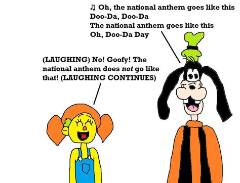 Goofy Singing The Wrong National Anthem By Mjegameandcomicfan89 On