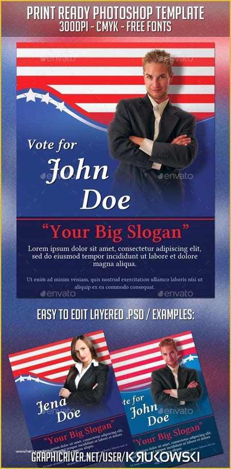 Free Political Campaign Flyer Templates Of Campaign With These Elegant