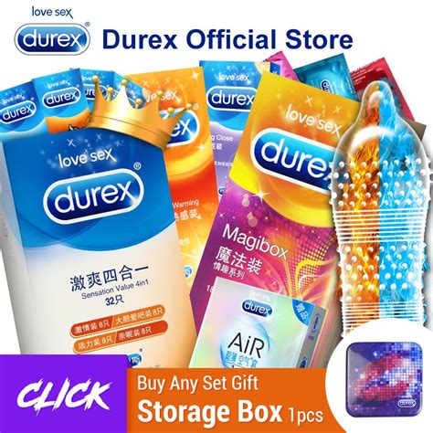 Durex Condoms Ultra Thin Rubber Silicon Condom Intimate Goods Spike Large Size Natural Latex