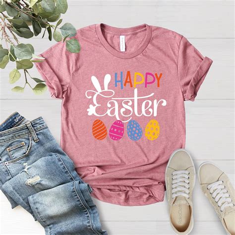 Happy Easter Shirt Easter Bunny Shirteaster Shirt For Etsy