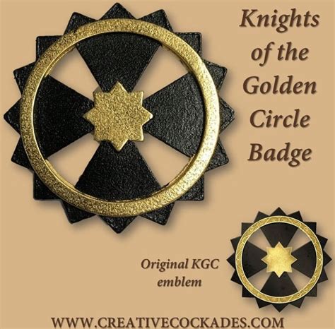 Knights Of The Golden Circle Badge The Badge Maker Llc