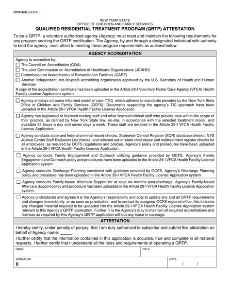 Form Ocfs 4992 Fill Out Sign Online And Download Printable Pdf New