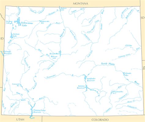 Wyoming Rivers And Lakes