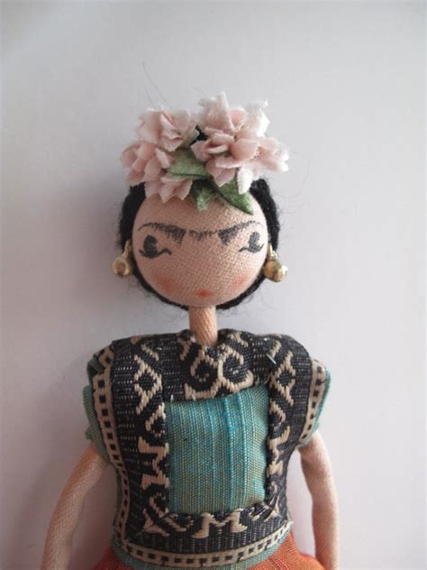 Items Similar To Collectors Doll Frida Kahlo On Etsy