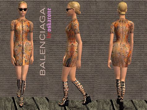 Mod The Sims Balenciaga Structured Dresses