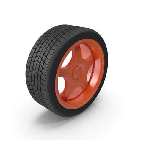 Wheel With Orange Rim PNG Images PSDs For Download PixelSquid S