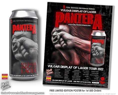 Pantera Vulgar Display Of Lager Is The Latest Beer Release In The