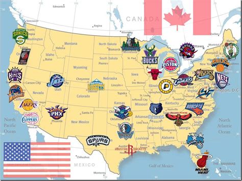 Roca Cúal Escarabajo Mapa Equipos Nba Palacio De Los Niños Visual Anoi