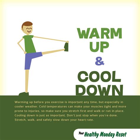 healthy monday reset warm up and cool down be active decatur