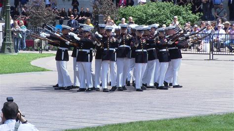 Us Marine Corps Band Performs At Ohio Statehouse Honors Annie Glenn