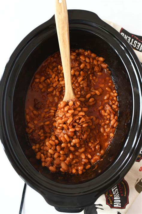 slow cooker boston baked beans savvy saving couple