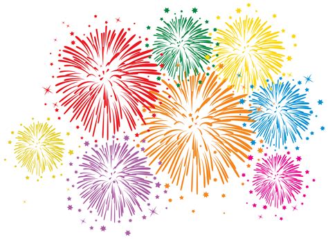 Fireworks Firework Clipart Colorful Wikiclipart