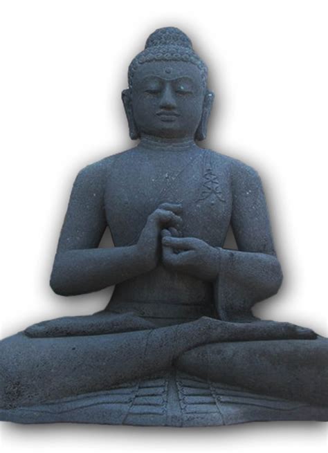 Black Lava Stone Buddha Sculpture Bali Stone Carving And Statue
