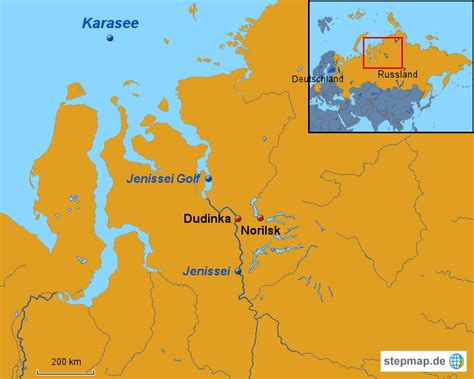 Stepmap Dudinka In Russland Landkarte Für Russland
