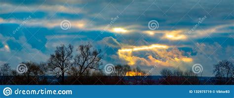 Nature Of Moscow Region 26112018 Cold Autumn Sky The Sunset Over