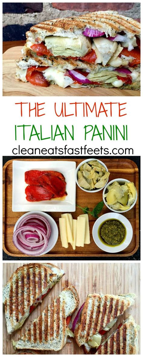 In a large grill pan over high heat, brown the chicken and bell pepper for 4 minutes on each side. This sandwich, packed with pesto, mozzarella, artichoke ...
