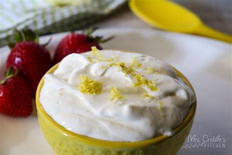 Zesty Lemon Cream Dip Mrs Criddles Kitchen