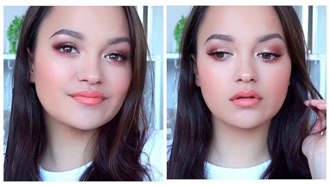 Peachy Glam Makeup Tutorial Too Faced Sweet Peach Palette Youtube