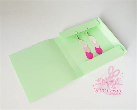 Earring cards can serve multiple purposes by adding a message. Earring card, earring display, earring organizer, svg box ...