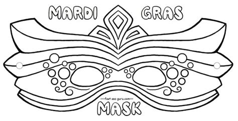 The kids can color and customize their own mask for mardi gras with this free printable activity. Free printable mardi gras mask coloring pages crafts for ...