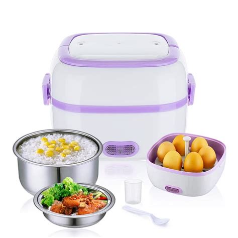Electric Food Steamer110v Portable Mini 1l Rice Cooker Hot Pot Lunch