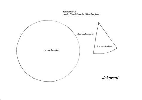 Tolle gratis schnittmuster für nähanfänger und hobbyschneider! dekoretti´s Welt: Nadelkissen in Blümchenform ...