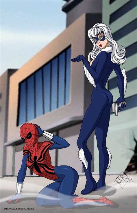 Spidergirl And Black Cat 2 Co By Mhunt On Deviantart