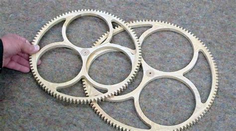 Cutting Wooden Gears With Ideal Grain Make