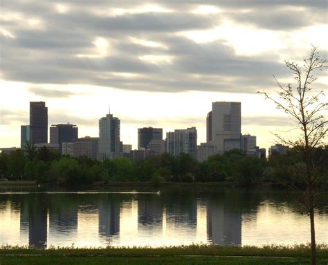 Cloudy City Ii Downtown Denver Seen From Sloans Lake Denv Flickr