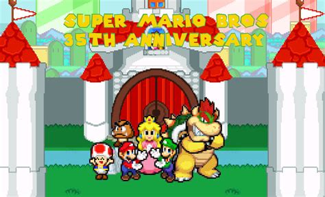 Super Mario Bros 35th Anniversary Sprite Picture By
