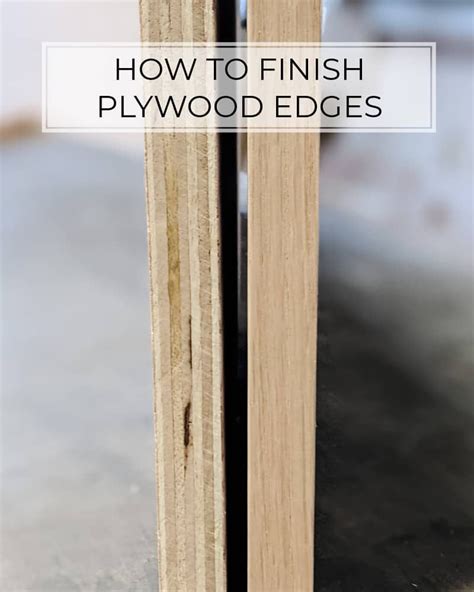 How To Finish Plywood Edges Using Edge Banding Staining Plywood