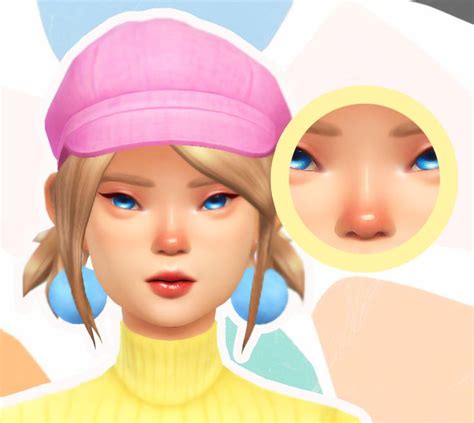 Micat Game Adlı Kullanıcının Sims 4 Makeup Cc Sunburns Are Cute Blush