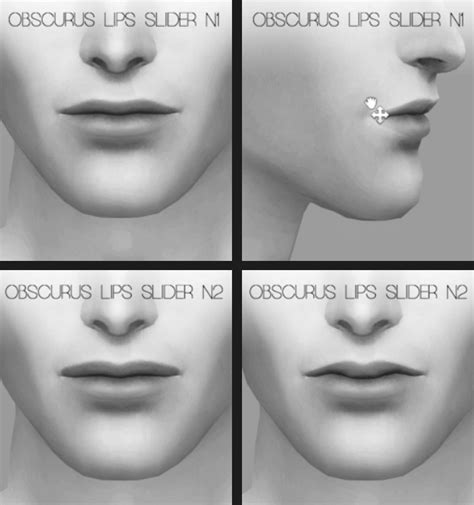 Sims 4 Obscurus Lips Slider The Sims Book