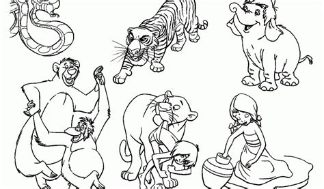 Jungle book coloring pages to download and print for free