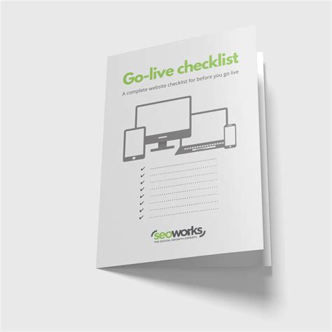 Go Live Website Checklist The Seo Works