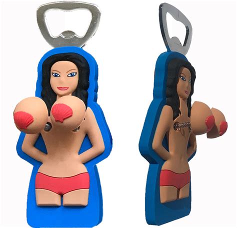 Bouncing Boobs Magnet Bottle Opener Bobble Babes