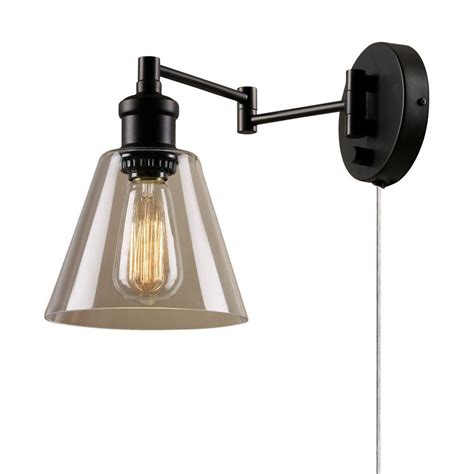 For more helpful installation tips, check out our lighting and ceiling. Globe Electric LeClair 1-Light Dark Bronze Plug-In or ...