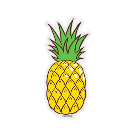 Pineapple Decal Fruit Tropical Summer Yellow Laptop Sticker Vinyl Cut Starcove Fashion Preppy