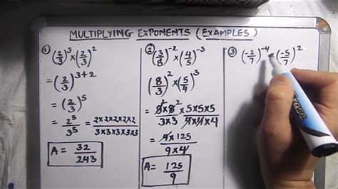 How To Multiply Exponents Multiplying Exponents Examples Exponents